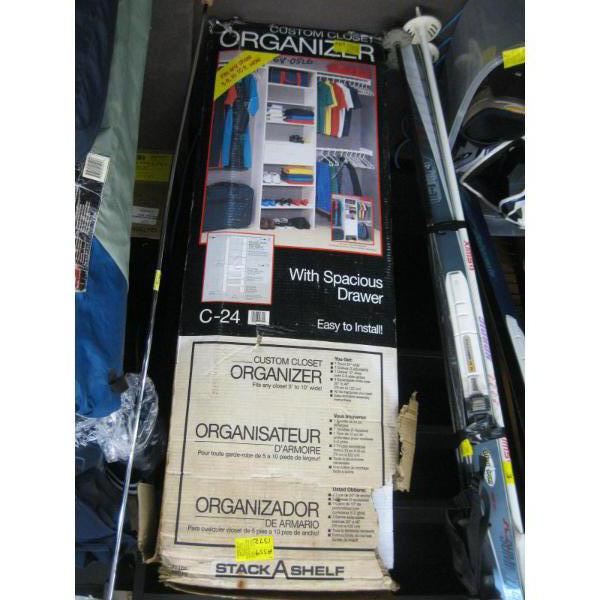 CUSTOM CLOSET ORGANIZER IN BOX