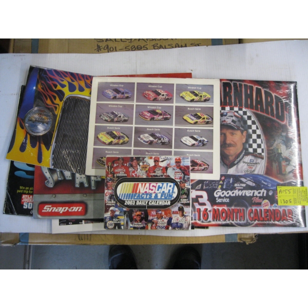 COLLECTABLE NASCAR ITEMS - MOSTLY CALENDARS