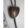 Image 1 : NAVAJO BOLO TIE - STERLING SILVER