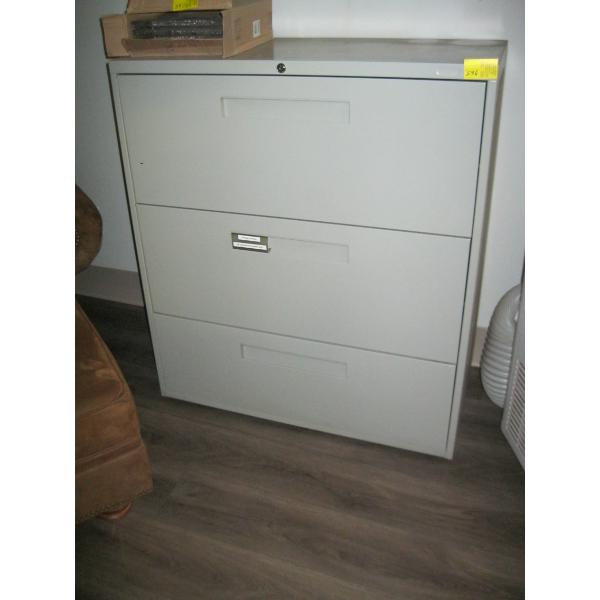 3 DRAWER LATERAL FILING CABINET