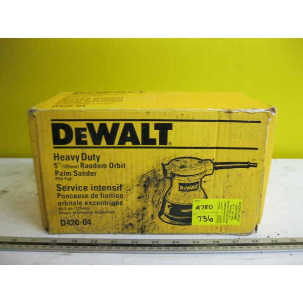 DEWALT 5" RANDOM ORBIT PALM SANDER
