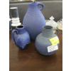 Image 1 : 3 WEST GERMAN POTTERY BLUE VASES