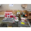 Image 1 : MISC. SM. ITEMS - TONE ARMS, MATCH DISPENSER, GAS STATION TOYS, ETC.