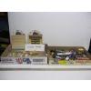 Image 1 : 2 BOXES OF ASST. TRAIN FIGURINES, SM. TRUCKS, ETC.