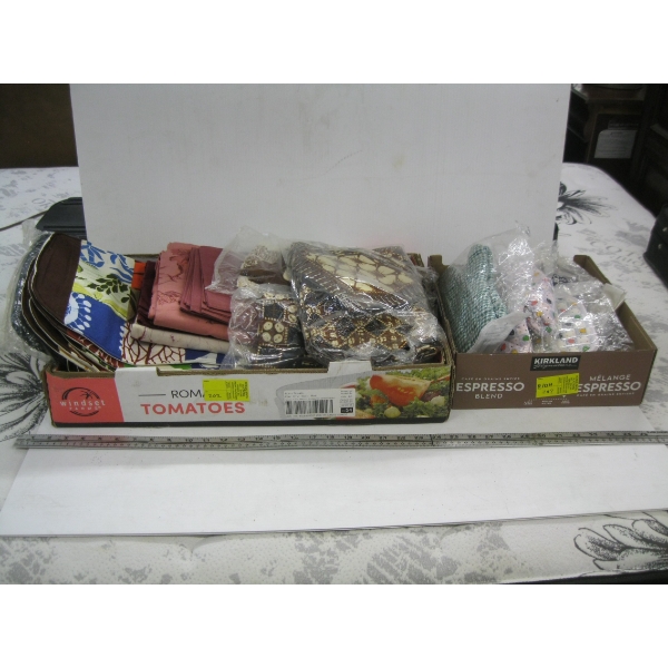 ASST. PLACEMATS, NAPKINS, OVEN MITTS, ETC.