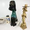 Image 1 : BLUE MOUNTAIN POTTERY DOG, CHERUB, PLANTER