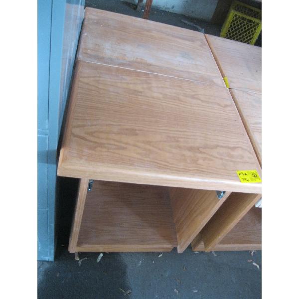 2 OAK NIGHTSTANDS - MISSING DRAWERS