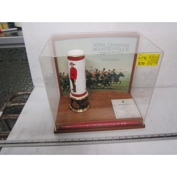WEDGEWOOD CENTENNIAL OF RCMP FINE BONE CHINA VASE