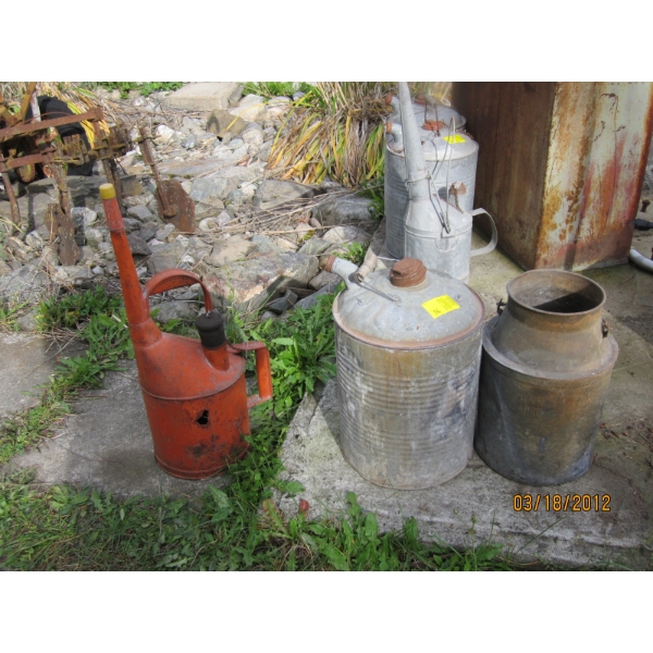 CNR BUCKET, FUEL CAN & OILING CAN