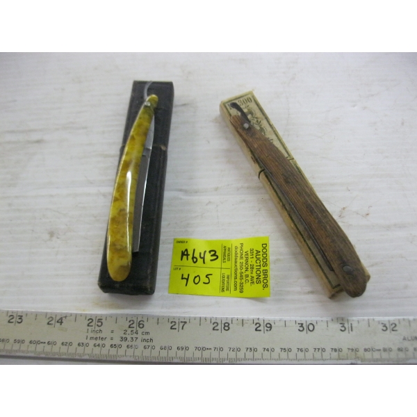COLLECTION OF STRAIGHT RAZORS