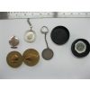 Image 1 : BOX W/2 AMERICAN COIN KEYCHAINS & FRANCE TRANSLANTIC COINS