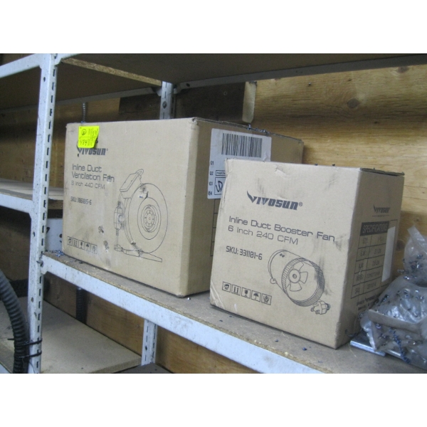 2 ELECTRIC VENTILATION FANS