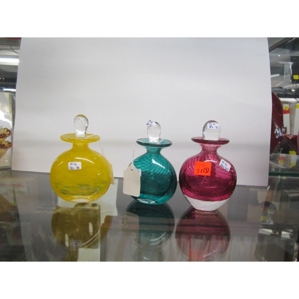 3 ART VARGAS PERFUME BOTTLES