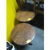 Image 2 : 2 SMALL ROUND PINE END TABLES