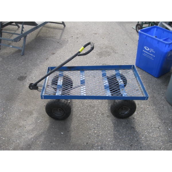 METAL FRAMED WAGON CART