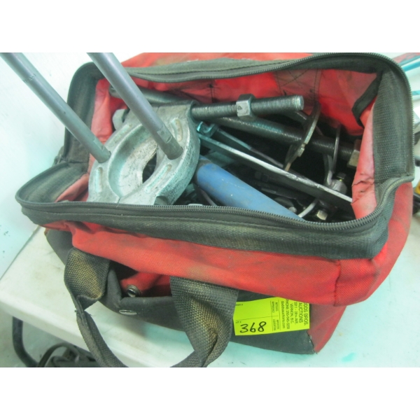 BAG W/MISC. BEARING BRAKER, 3/4" DRIVE SOCKETS, ETC.