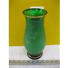 Image 2 : FROSTED GOLD EMBOSSED GREEN VASE