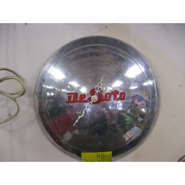 DESOTO HUBCAP CLOCK
