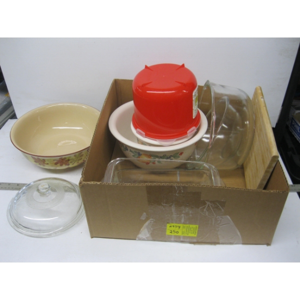 MISC. MIXING BOWL, BAKING DISHES, ETC.