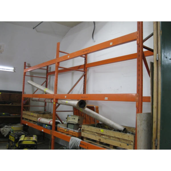 HEAVY DUTY 11'X16' PALLET SHELVING UNIT W/6 SHELVES, 12 CROSS MEMBERS