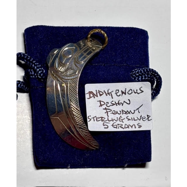 INDIGENOUS DESIGN PENDANT STERLING SILVER, 5G