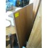 Image 6 : ROUND SOLID OAK DINING TABLE W/2 PRESS BACK CHAIRS & A LEAF