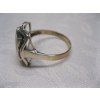 Image 3 : ABALONE SHELL STERLING RING, SZ 15
