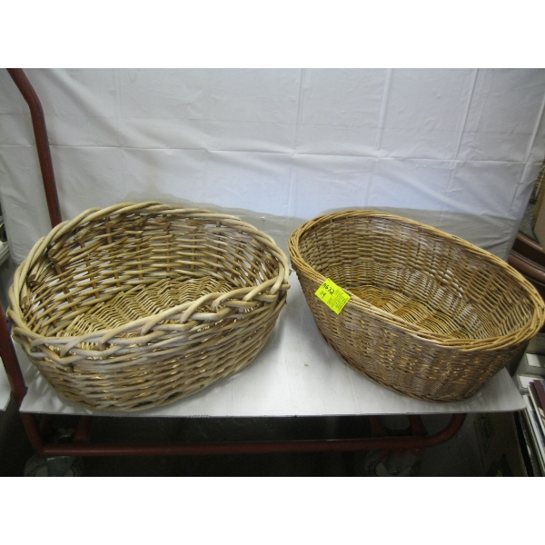 2 WICKER BASKETS