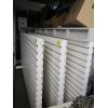 Image 1 : 3 SLAT WALL MOVEABLE ROLLING SHELVES