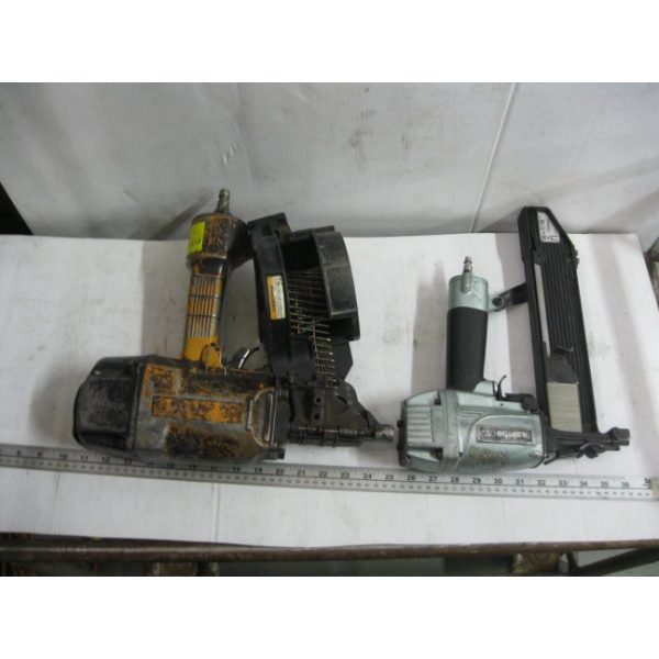 BOSTITCH COIL NAILER & A METABO STAPLER