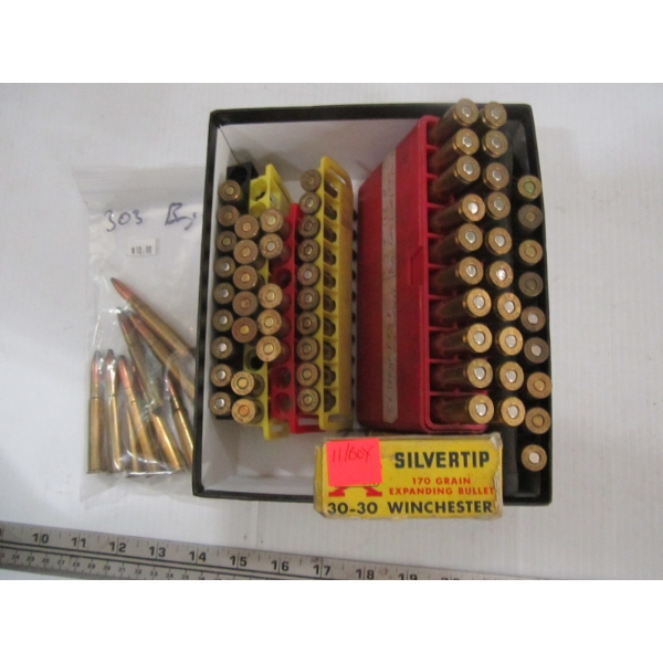 ASST. RIFLE CARTRIDGES - .303, 30-06, 30-30