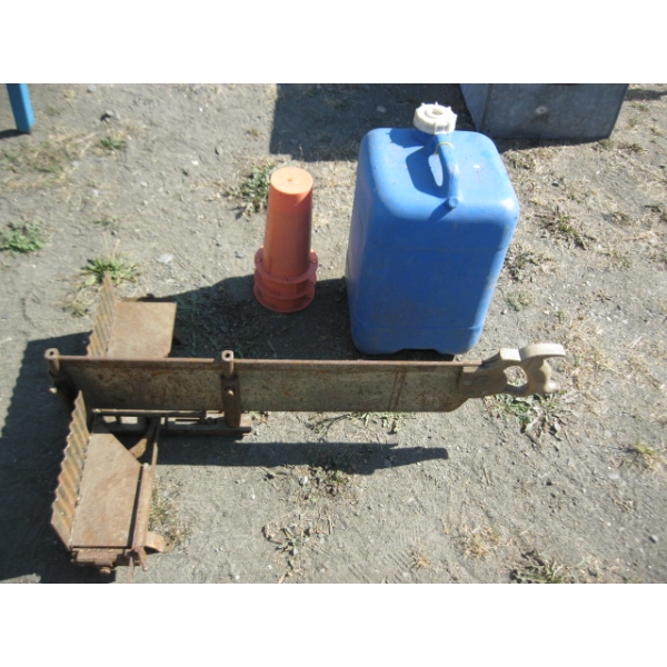 BACKSAW, WATER JUG & 3 PLASTIC HOLE PLUGS
