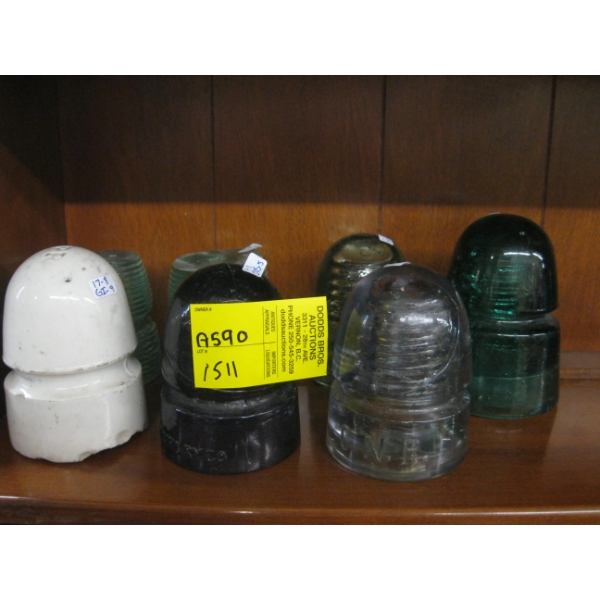 7 VINTAGE INSULATORS