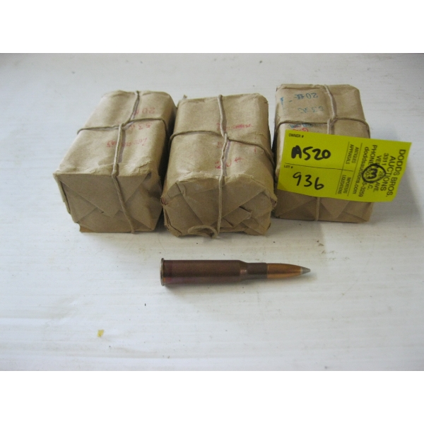 3 PACKAGES OF 7.62X54