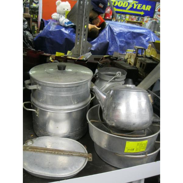 ALUMINUM POTS, ETC.
