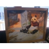 Image 1 : LG. FRAMED PAINTING OF PANDA BEARS BY M. DESLOGES