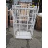 Image 1 : WHITE METAL BIRDCAGE, POSSIBLY MISSING PIECES