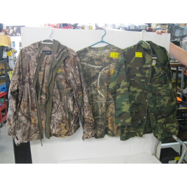 2 CAMMO JACKETS & A CAMMO SHIRT