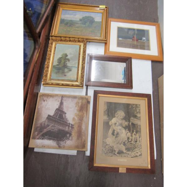 ASST. FRAMED PAINTINGS & PRINTS - SOME ORIGINAL