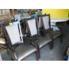 Image 1 : 6 UPHOLSTERED WOOD FRAMED ARMCHAIRS
