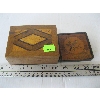 Image 1 : SM. INLAID LIDDED BOX & SM. INLAID BOX W/HINGED TOP