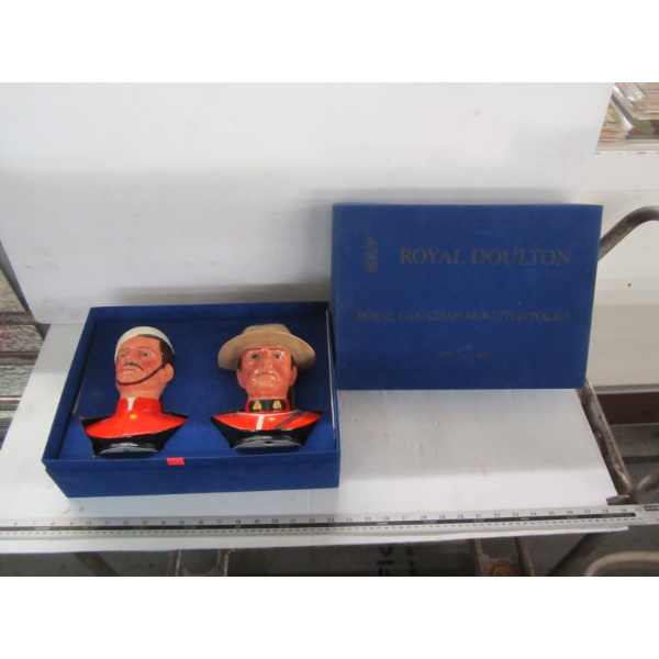 PAIR OF ROYAL DOULTON RCMP FIGURINES