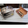 Image 1 : KITCHEN AID STAINLESS STEEL ROASTING PAN W/PLATTER INSIDE & ELECTRIC KNIFE