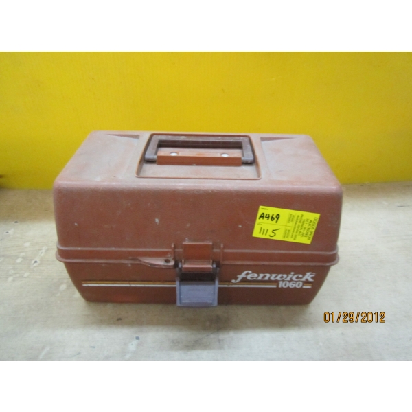 PLAYMATE COOLER & A FENDWICK TACKLEBOX