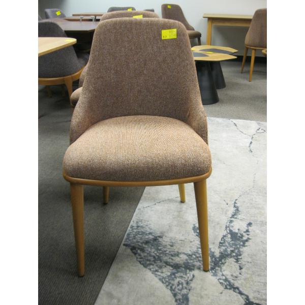 REDDISH WOOD BASED DINING CHAIR
