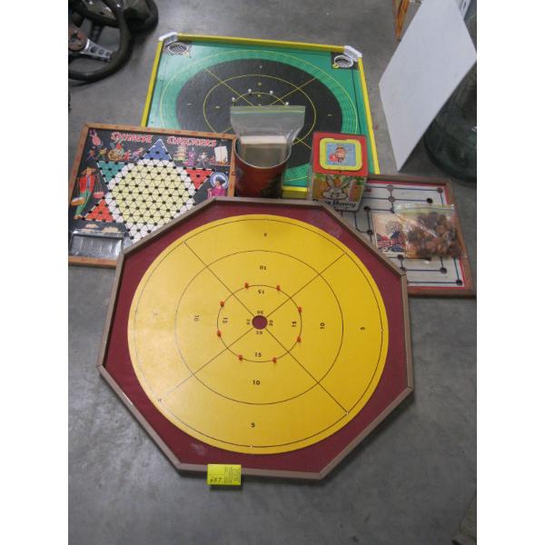 ASST. GAMES BOARDS, BUGS BUNNY JACK IN THE BOX, ETC.