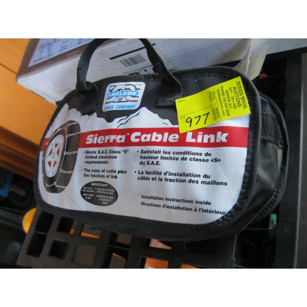 SM. PAIR OF CABLE & TIRE CHAINS