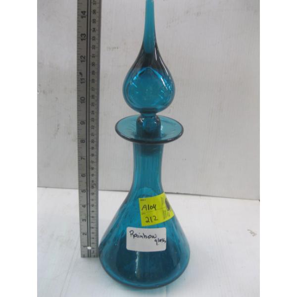 RAINBOW GLASS LIDDED DECANTER