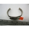 Image 2 : SILVER NAVAJO BRACELET W/PAINTED STONE