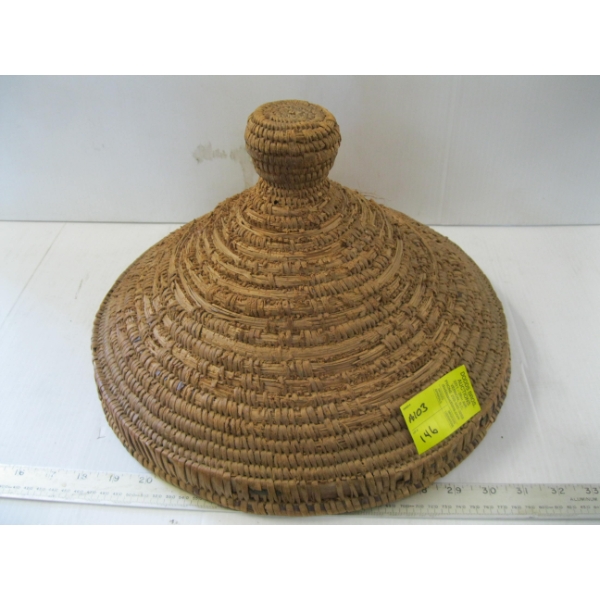 WICKER WOVEN BASKET LID
